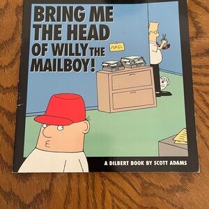 'Bring Me the Head of Willy the Mailboy' Wall Art Print - Blue & Red